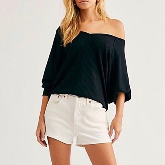 Free People Tops - Free People Santa Clara Thermal Black M (AA)
